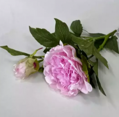 90719 Цветок искусственный 65см, Пионы с бутоном, латекс, микс 