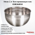 BL2118  Миска 2,1л 18см нержавеющая сталь Kukmara
