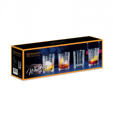 71510 Стаканы для виски низкие 345мл, набор 4 штуки, Nachtmann, серия Square