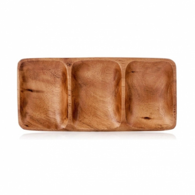 37000626 Блюдо прямоугольное ORGANIC 23*11см акация  WALMER