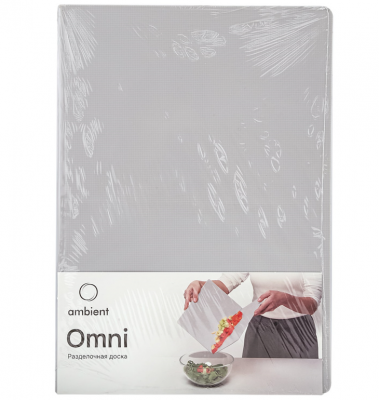 Доска разделочная 36*25см Ambient, серия Omni, цвет светло-серый