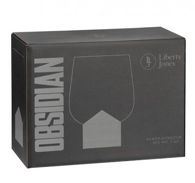 LJ0000438 Набор бокалов Obsidian, 490 мл, 2 штуки