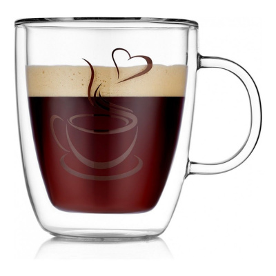 37000762 Термокружка с рисунком Lovely Coffee, 350мл