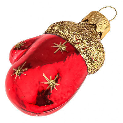 ФУ-172/1 Ёлочная игрушка, декор "Варежка", высота 6см, в подарочной упаковке 